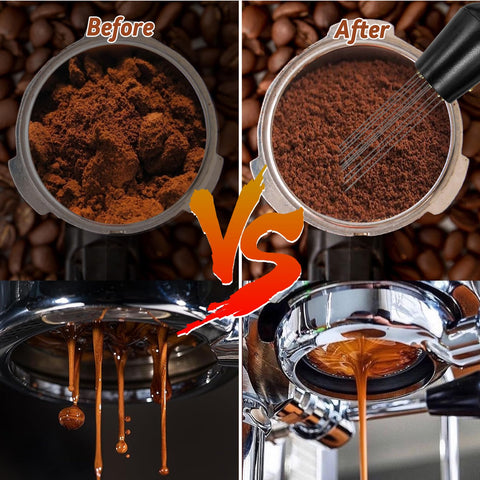 Yeelan tamper stainless base close-up for even pressure and durability