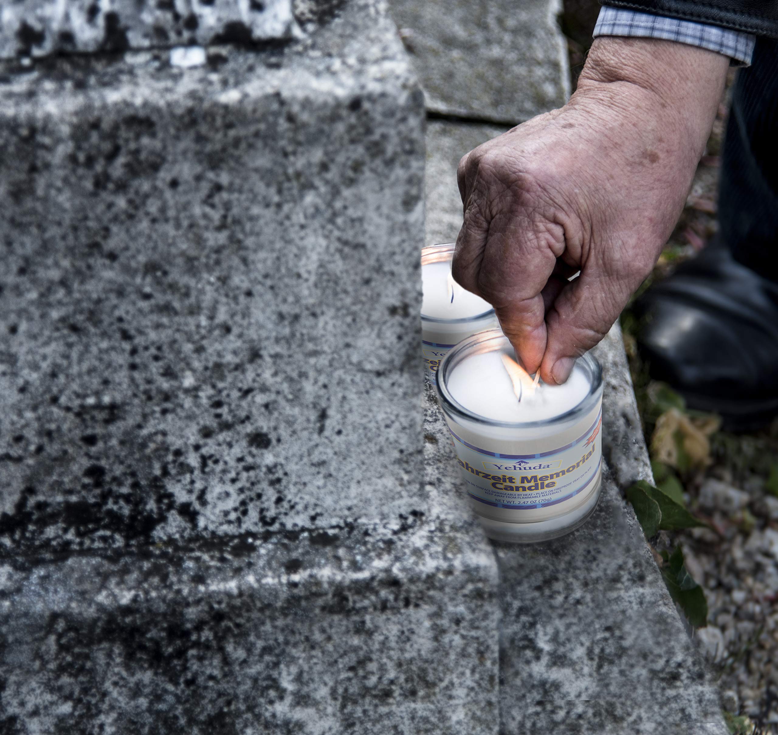 Yehuda candle used during blackout offering long-lasting emergency light