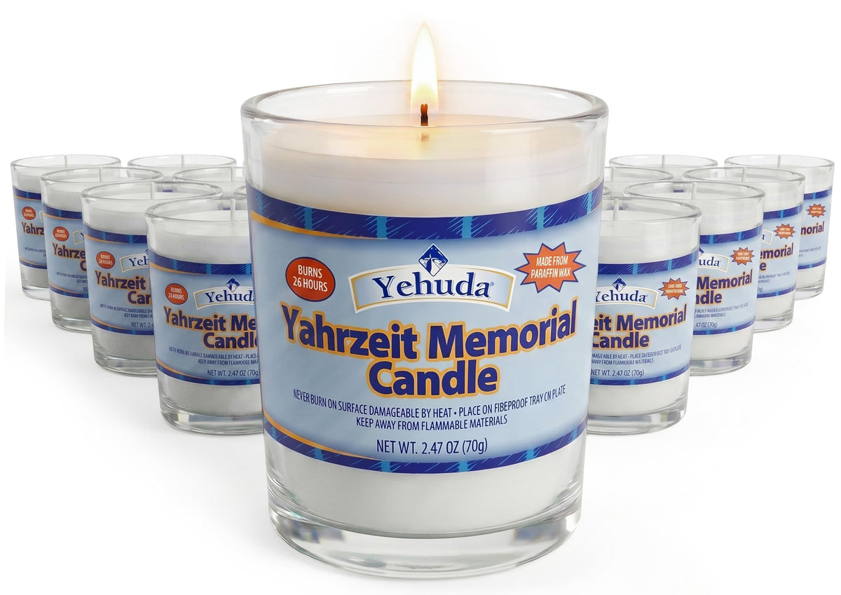 Yehuda glass tumbler packaging front shows 24-pack and tidy presentation