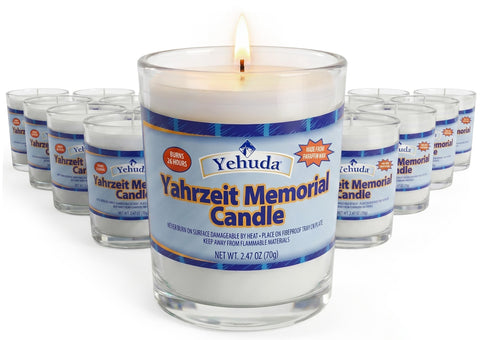 Yehuda glass tumbler packaging front shows 24-pack and tidy presentation