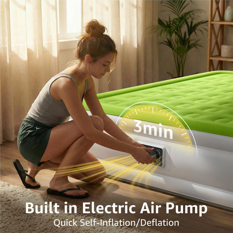 YENING close-up of built-in pump and switch for fast inflation benefit