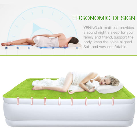 YENING inflated mattress in bedroom setting for guest-ready comfort