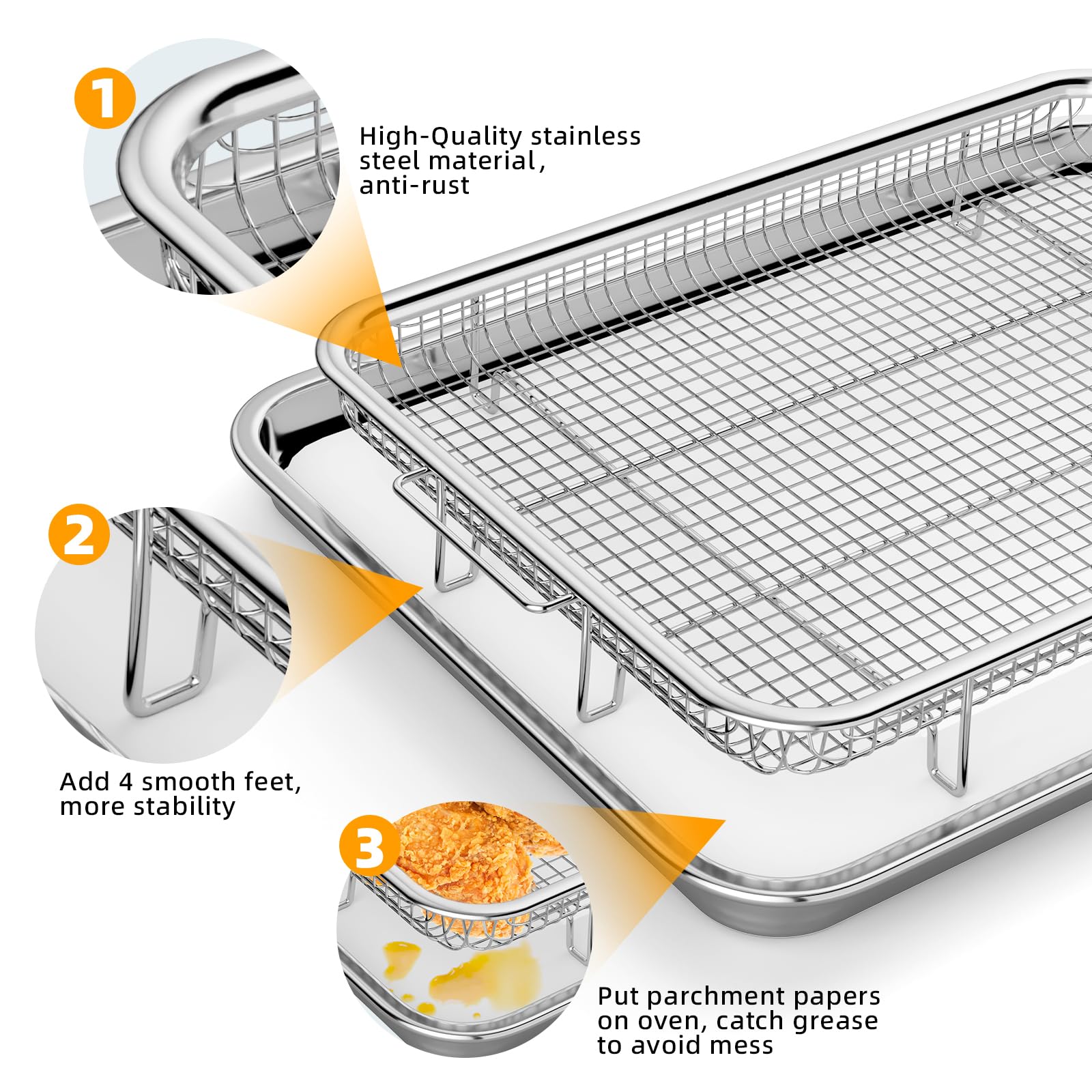 YEPATER neatly arranged pre-cut parchment liners making cleanup fast and easy
