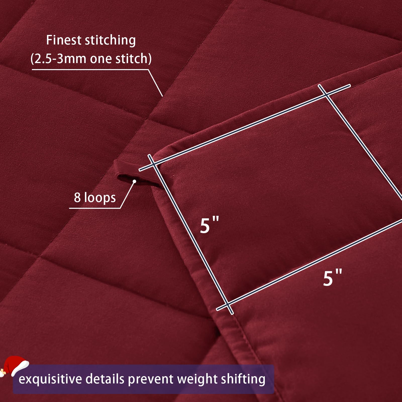 yescool blanket on queen mattress showing top-only fit and tidy edges