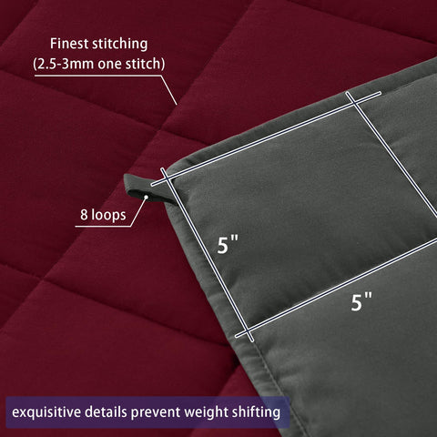 yescool blanket resting on mattress top to concentrate weight on sleeper