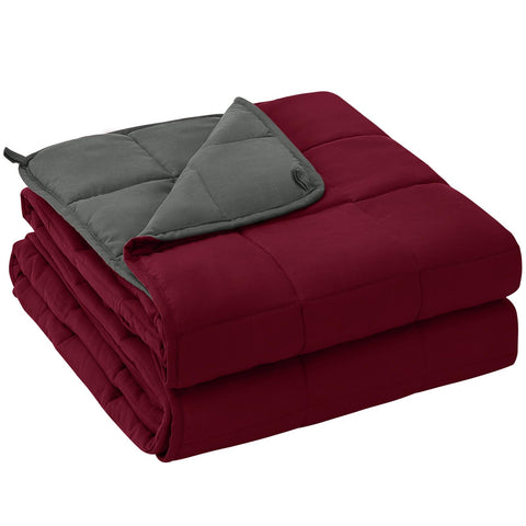 yescool front view of queen weighted blanket showing full coverage and comfort