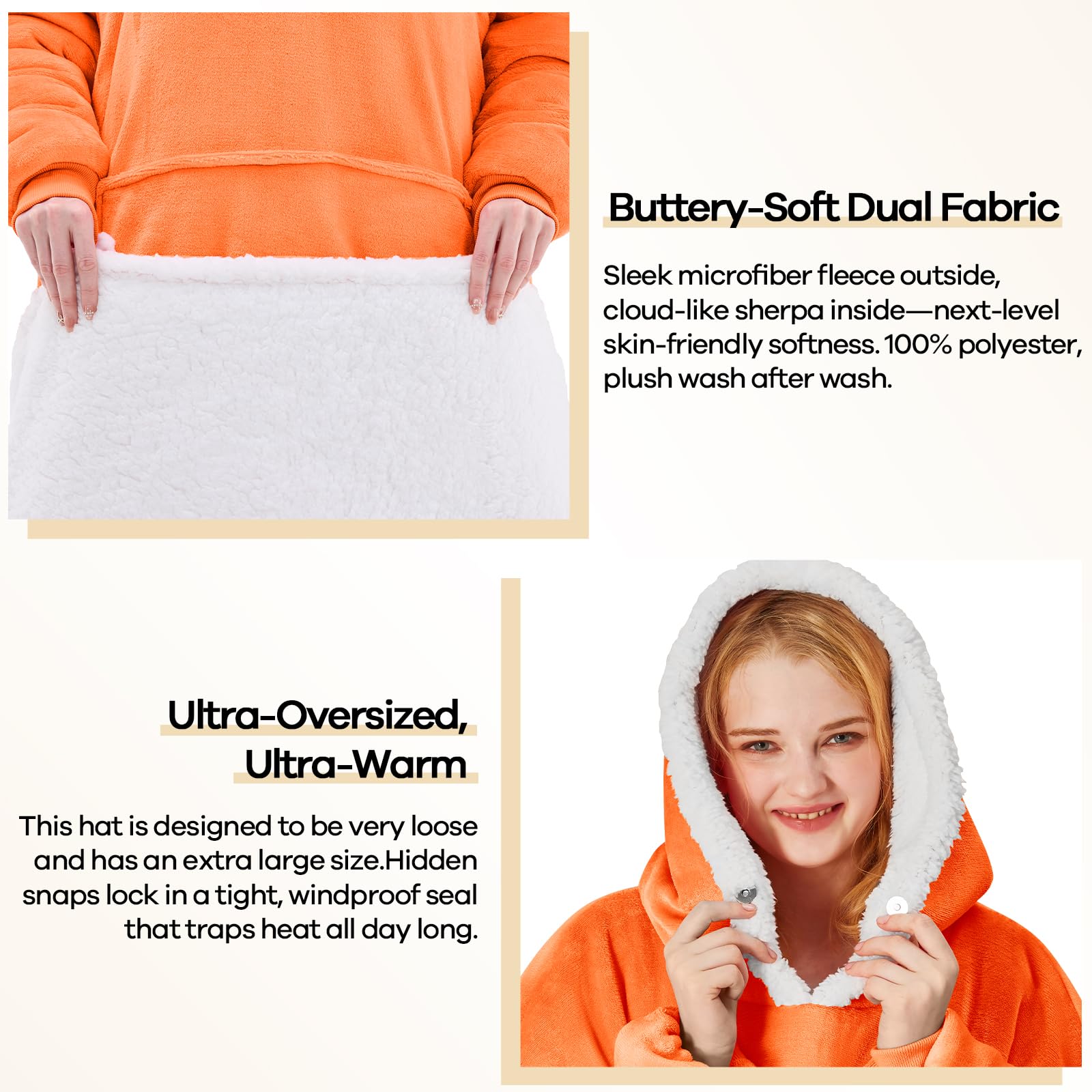 yescool hood and collar shape showing snug fit and head warmth benefit