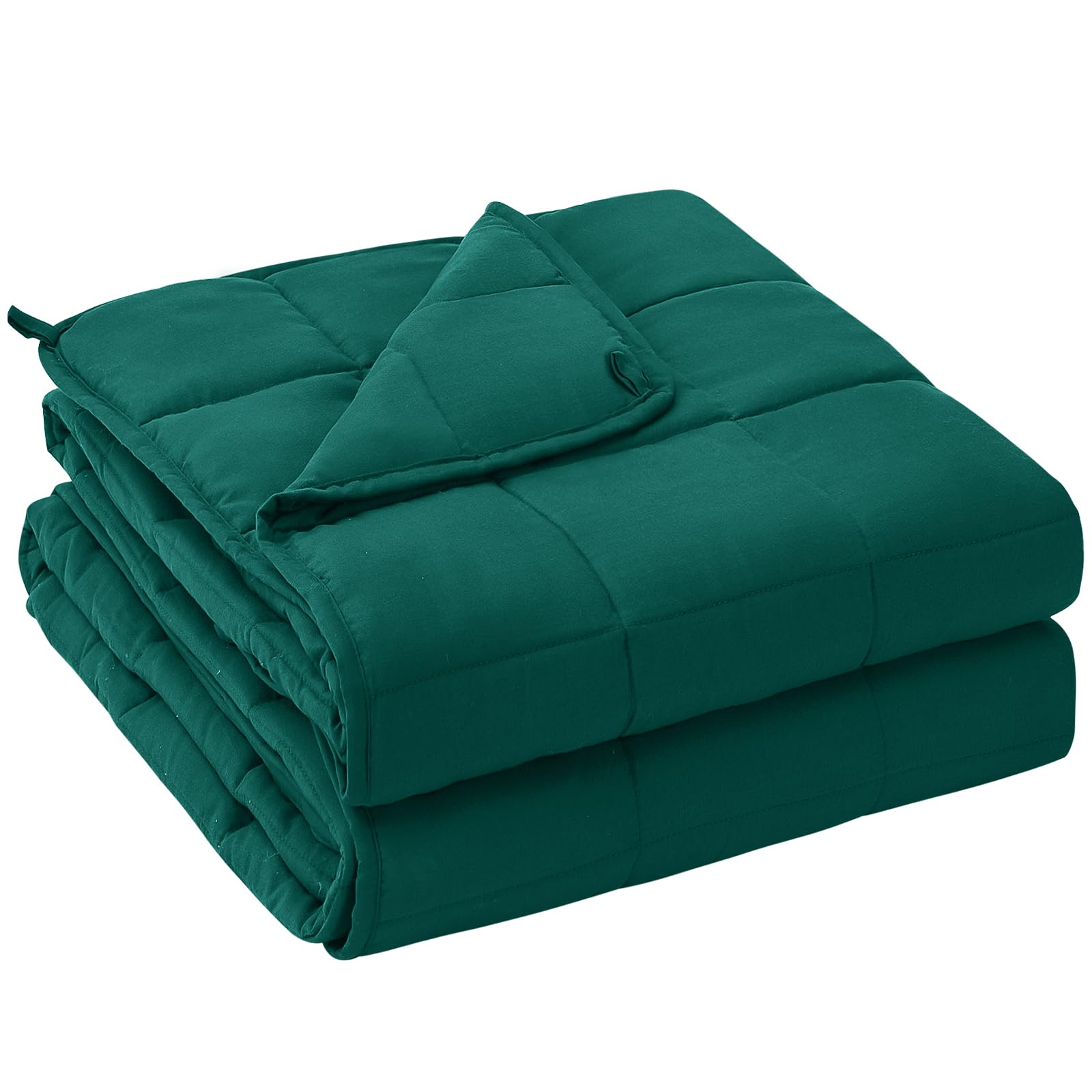 yescool king size dark green blanket front view showing full coverage and comfort