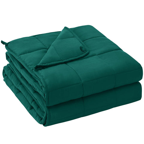 yescool king size dark green blanket front view showing full coverage and comfort
