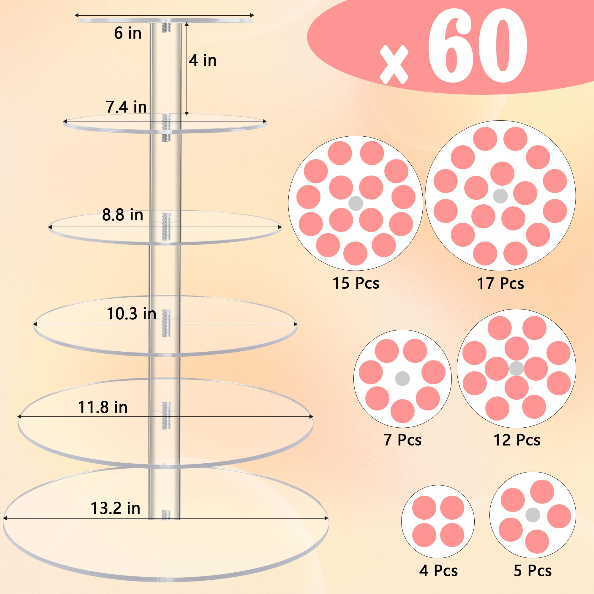 yestbuy size comparison with standard cupcake to illustrate scale and capacity