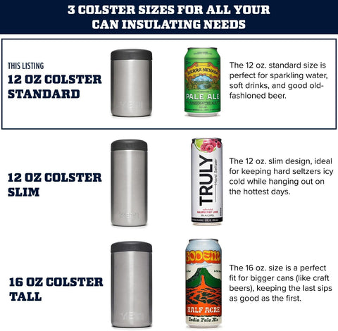 YETI Colster internal vacuum insulation cross-section showing thermal retention benefit