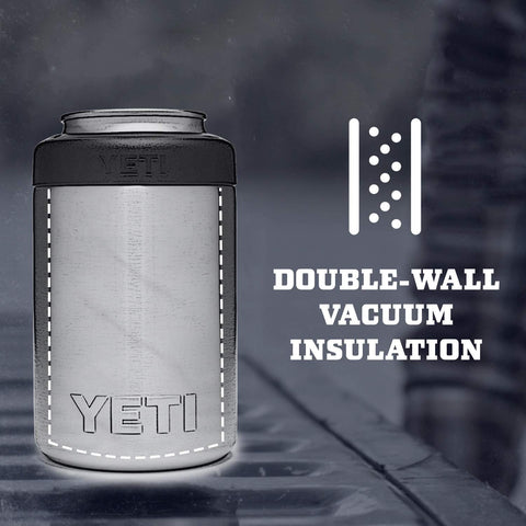 YETI Colster profile with ruler illustrating 3 by 4.25 inch dimensions for fit clarity