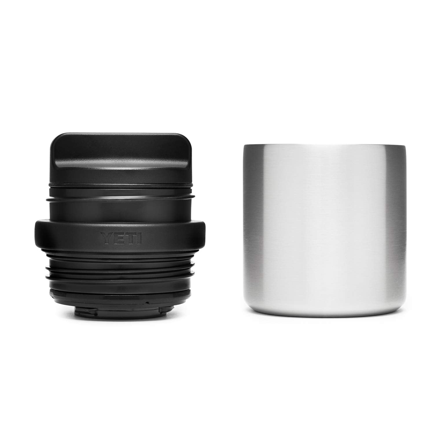 YETI cup cap mounted on Rambler bottle offering on-the-go drinking convenience