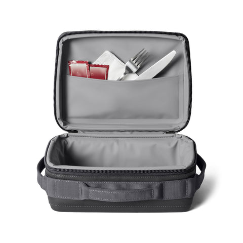 YETI Daytrip 5L external pocket detail storing utensils for quick access and organization