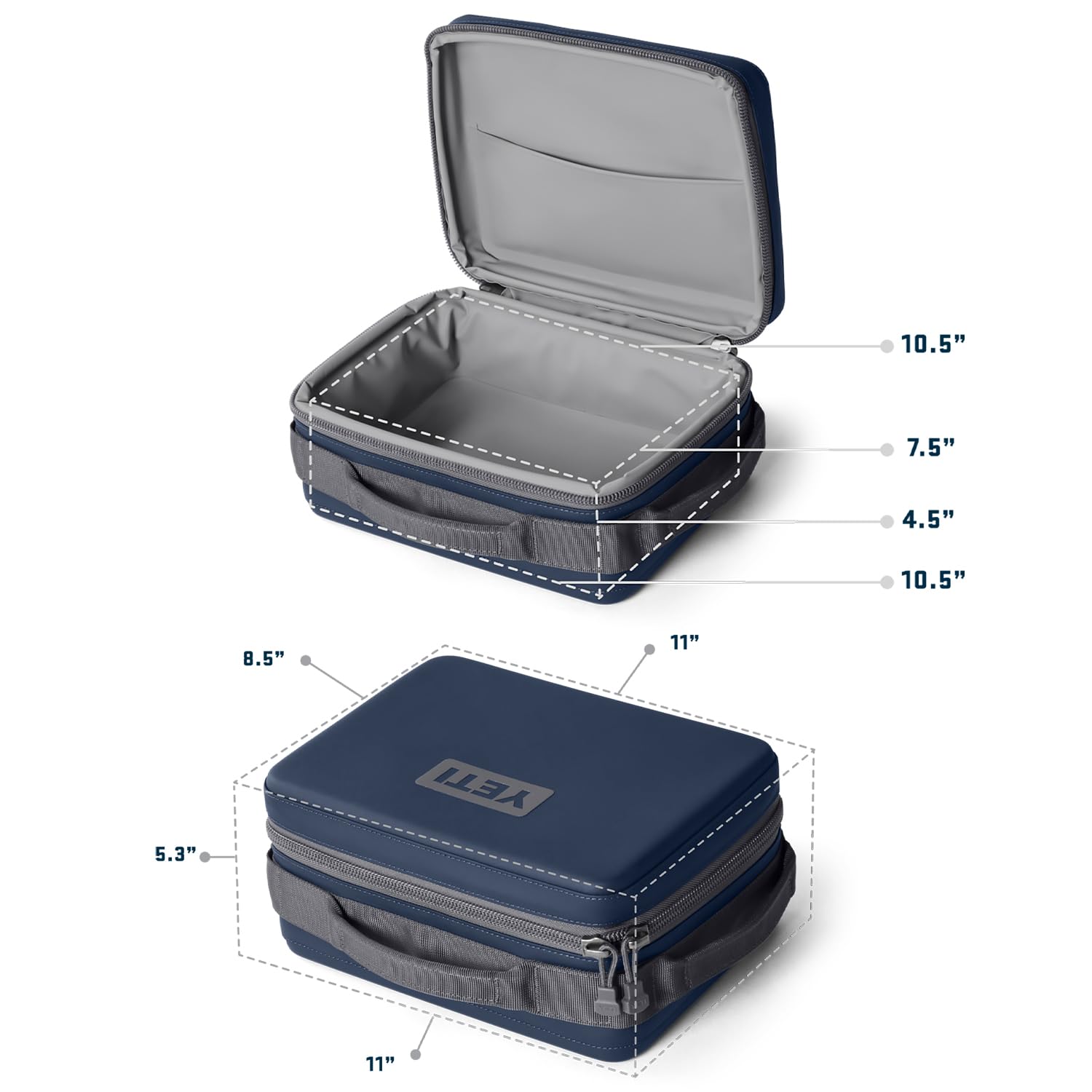YETI Daytrip 5L with frozen YETI ICE SHEET inside for extended cold retention