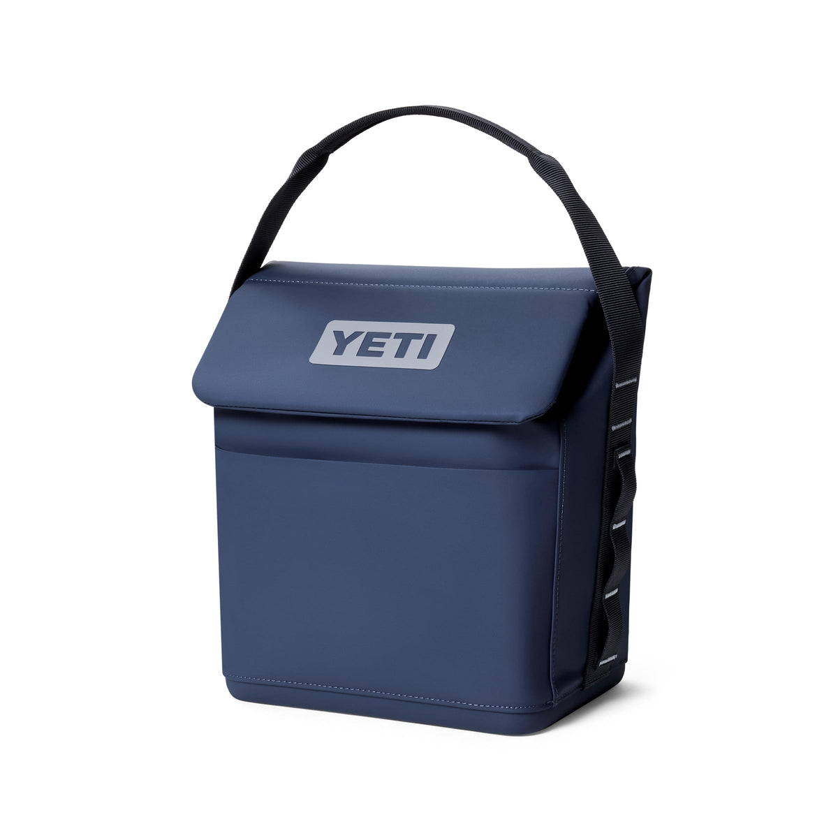 YETI Daytrip 6L classic navy front view showing compact cooler portability