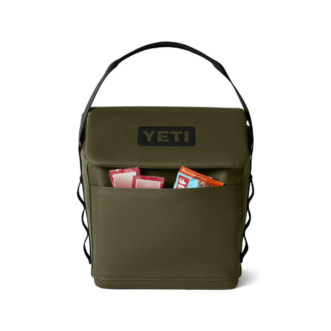 YETI Daytrip 6L olive fabric close-up highlighting durable weather-resistant benefit