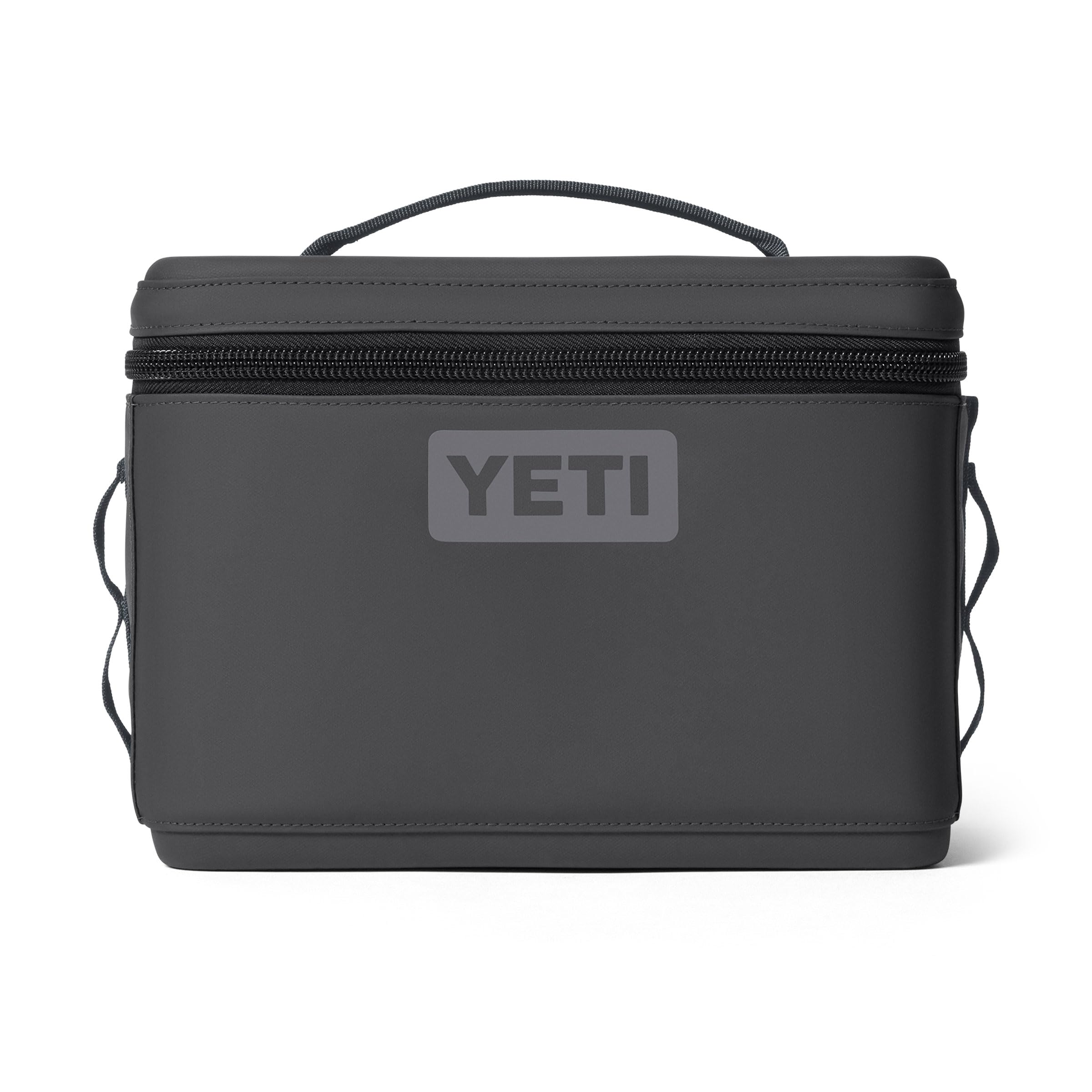 YETI Daytrip 9L front view charcoal showing compact profile and durable exterior