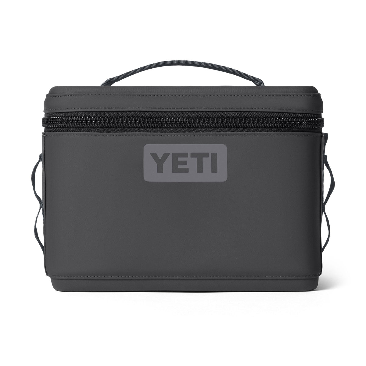 YETI Daytrip 9L front view charcoal showing compact profile and durable exterior