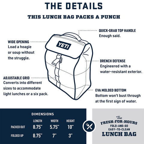 YETI Daytrip open interior with leakproof thermal liner for easy cleaning