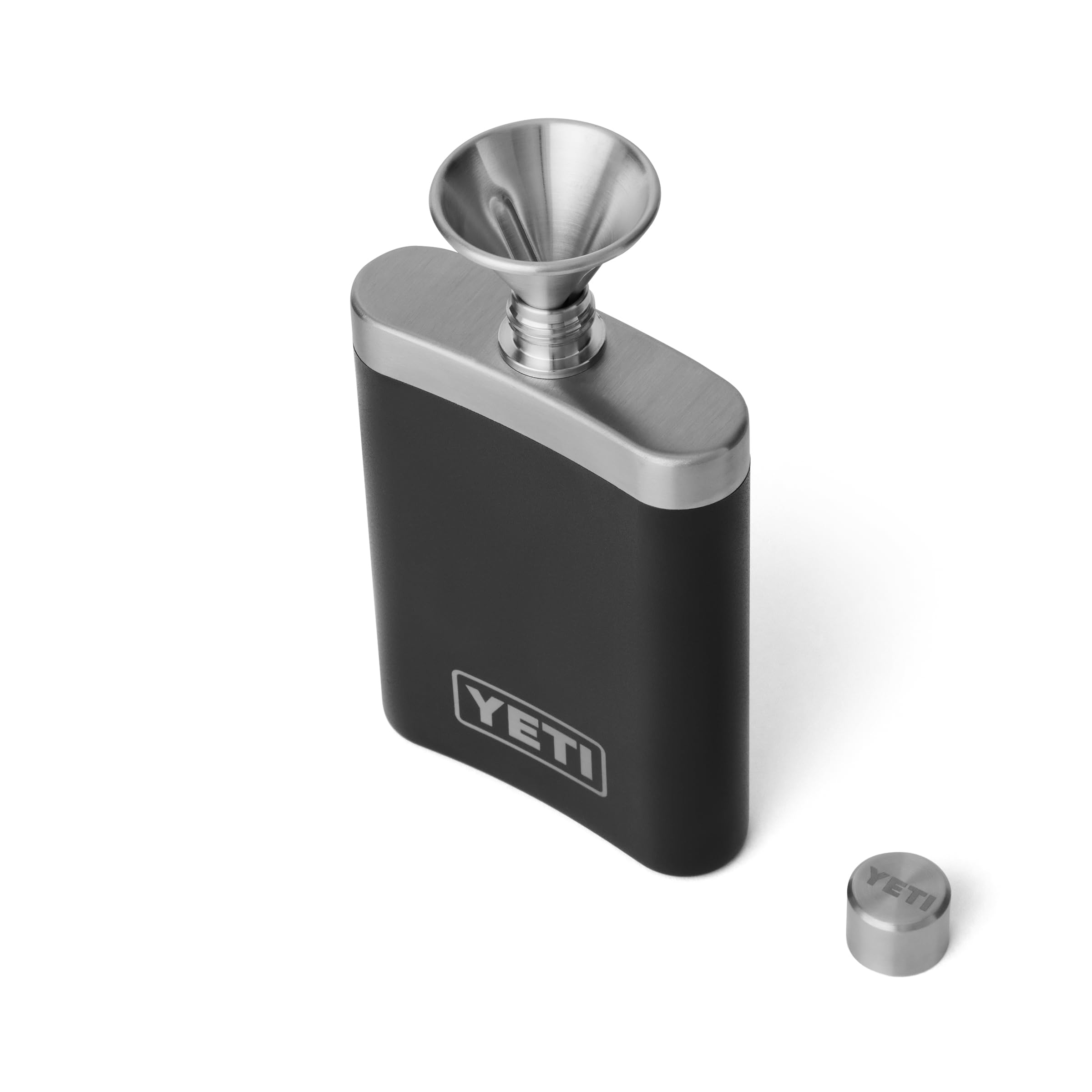 YETI funnel with flask showing easy spill-free filling benefit
