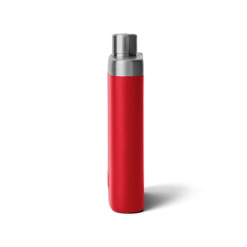 YETI flask placed in dishwasher rack showing easy cleaning benefit: low maintenance