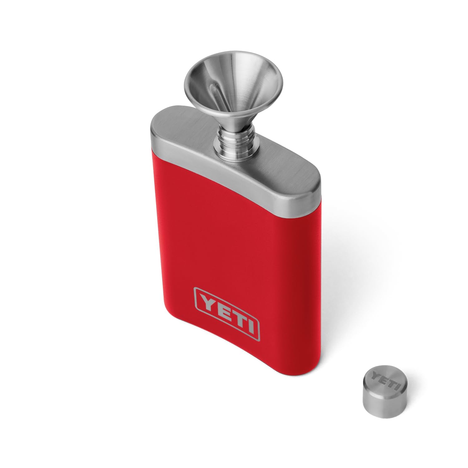 YETI flask in a jacket pocket showing scale and portability benefit: pocketable carry