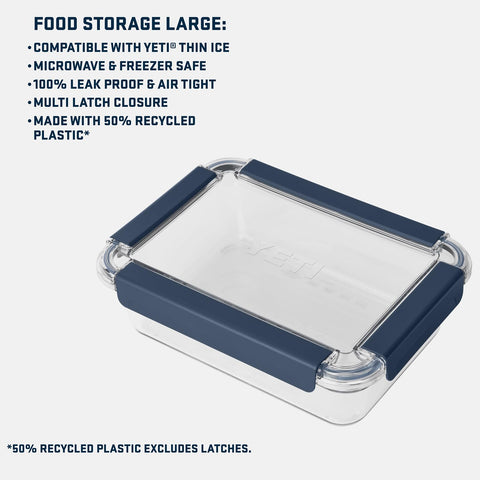 YETI container in microwave illustrating safe reheating