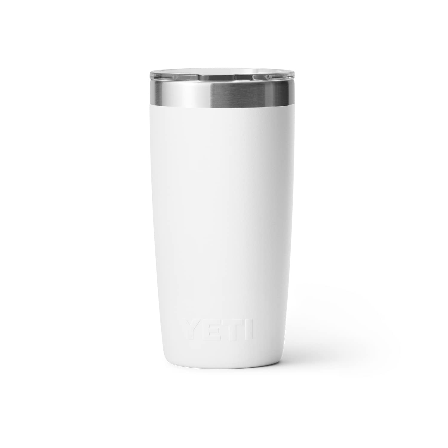 YETI Rambler seated in car cup holder showing secure fit while driving