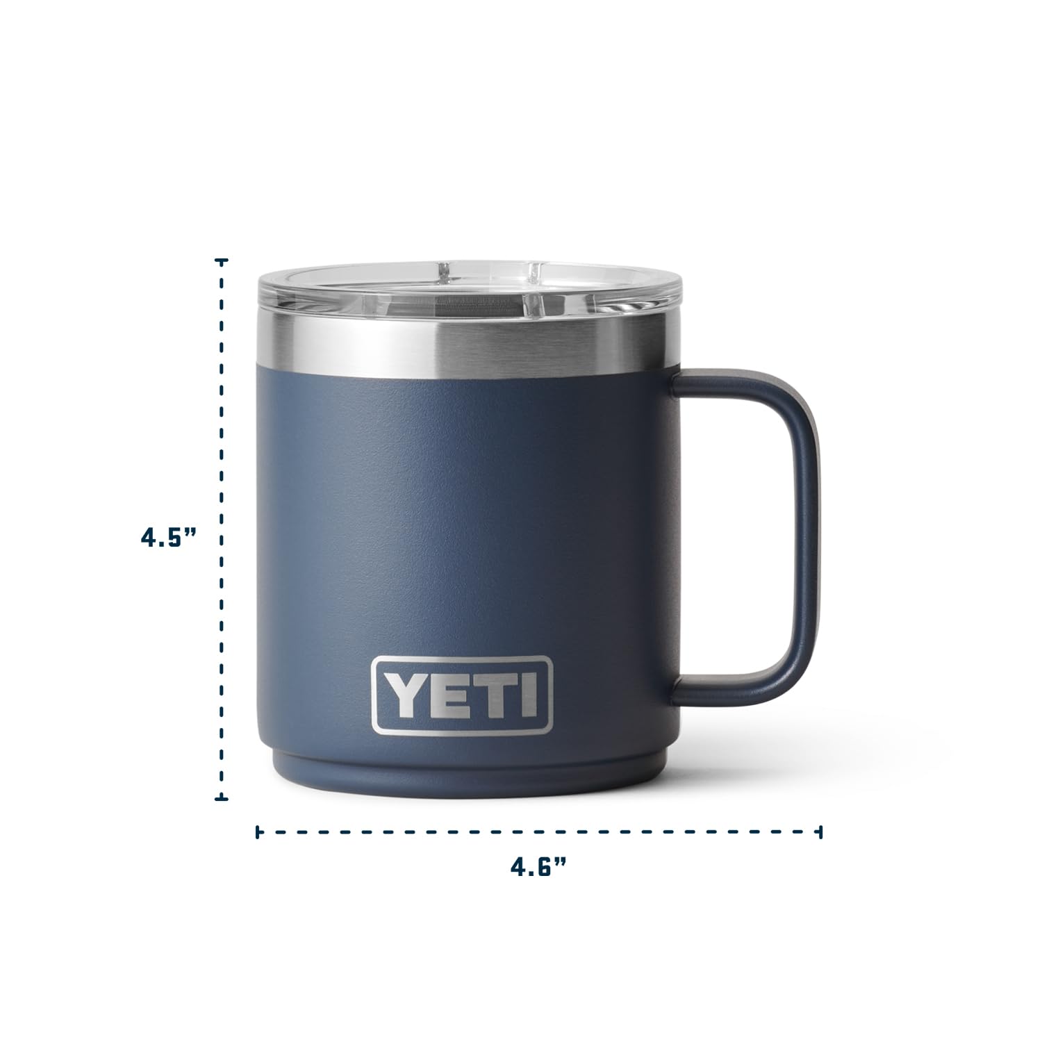 YETI Rambler in use pouring coffee outdoors, temperature retention on the go