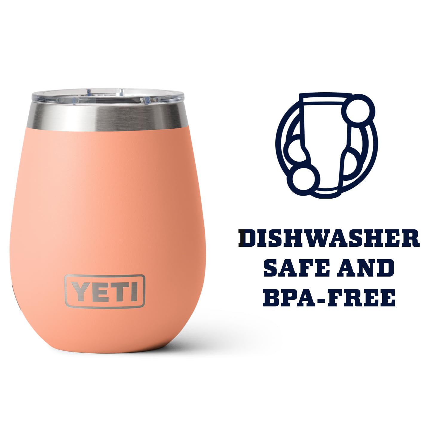 YETI Rambler next to coin showing 10 oz size and travel-friendly proportions