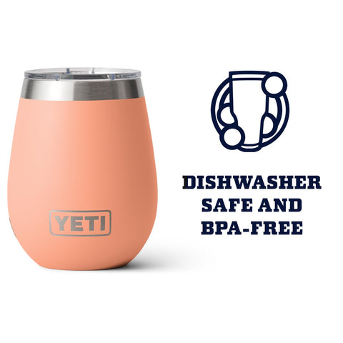 YETI Rambler next to coin showing 10 oz size and travel-friendly proportions