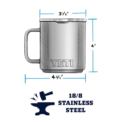 YETI Rambler with MagSlider lid top view highlighting magnetic slider for easy spill reduction