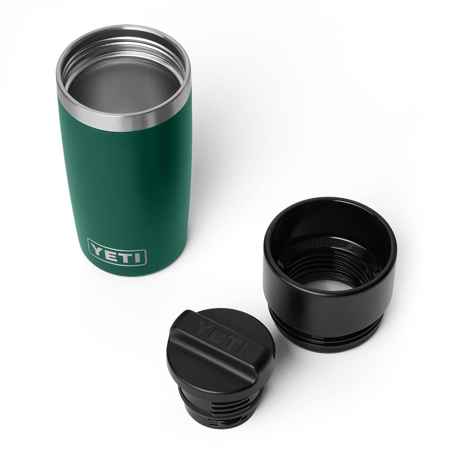 YETI Rambler in car cupholder demonstrating secure fit and easy reach