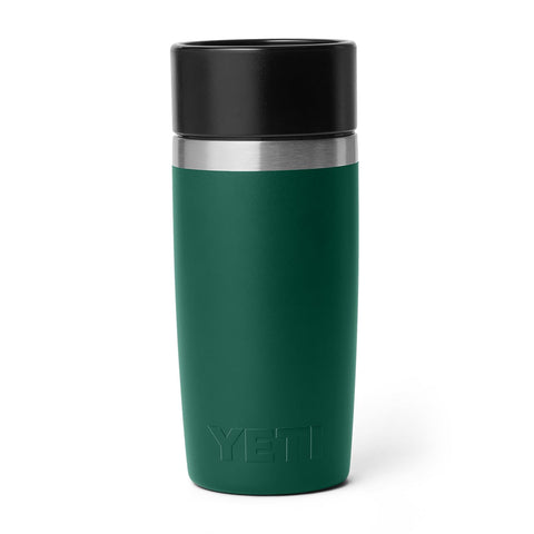 YETI Rambler top-open view showing cap sip angle and spill protection
