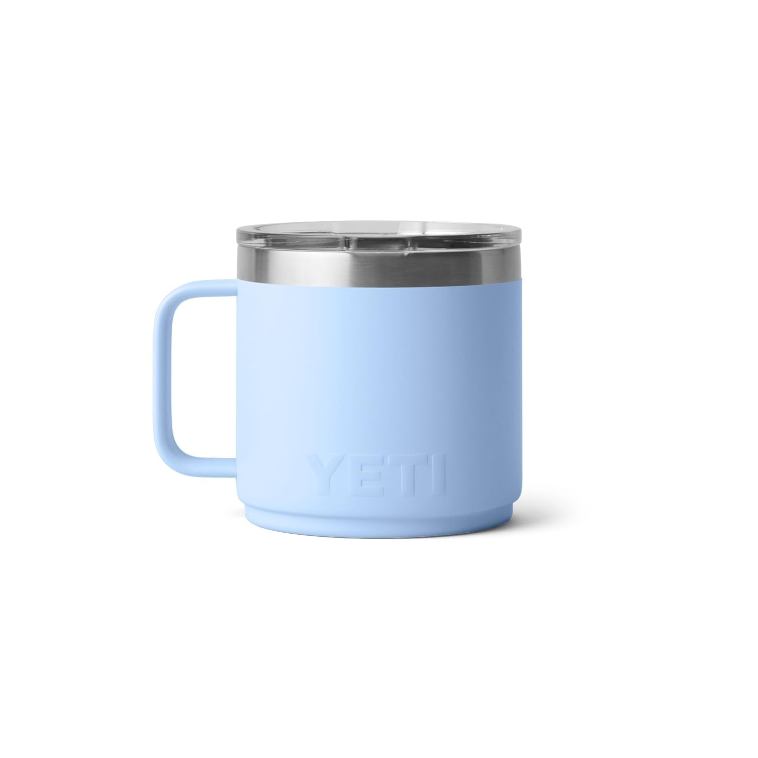 YETI Rambler 14 oz in dishwasher showing easy, low-effort cleaning