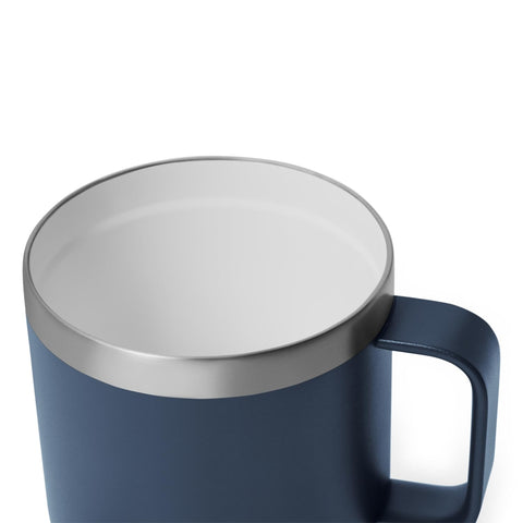 YETI Rambler held in hand to show scale and ergonomic grip for single-serve use