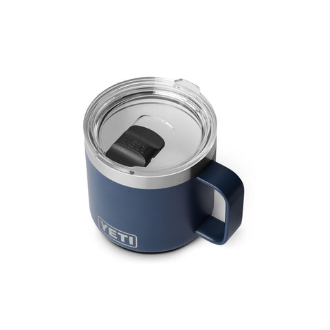 YETI Rambler close-up rim showing ceramic-lined edge for improved drinking comfort