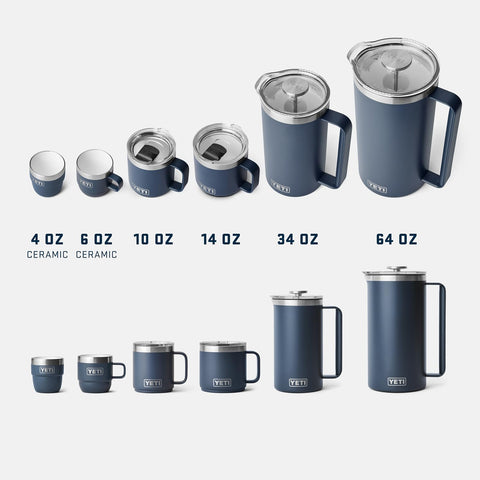 YETI Rambler texture detail showing 18/8 stainless durability benefit