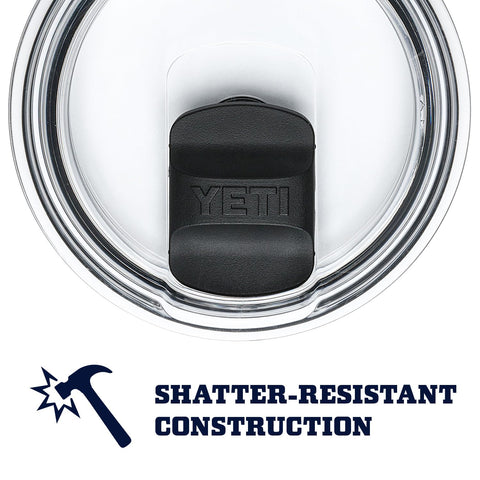 YETI Rambler on campsite table highlighting rugged white mug for outdoor adventures