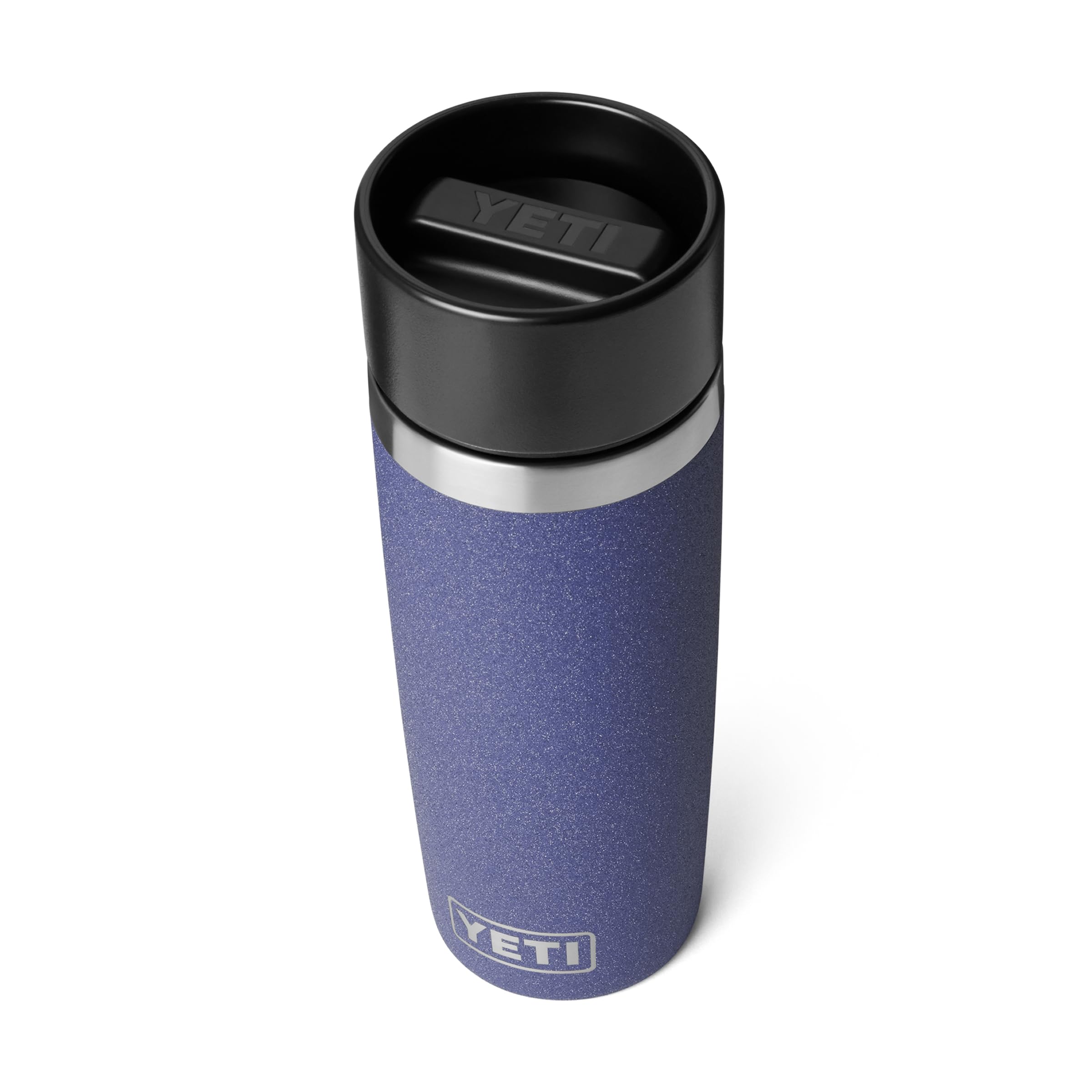 YETI Rambler front view in Moon Dust showing durable finish and portable design