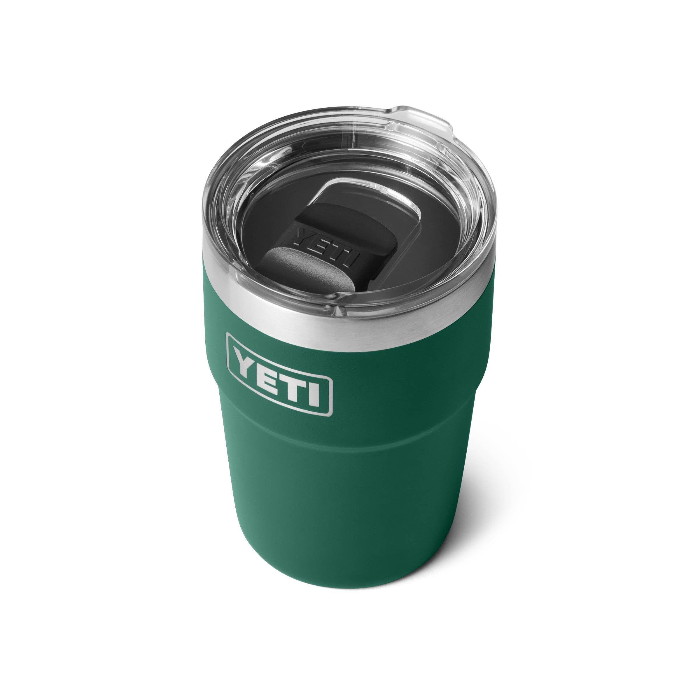 YETI Rambler MagSlider lid close-up demonstrating easy one-handed access