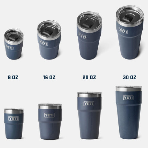YETI Rambler next to a coffee pour showing hot beverage retention benefit