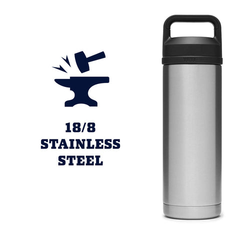 YETI Rambler in a dishwasher rack highlighting easy cleanup and dishwasher safety