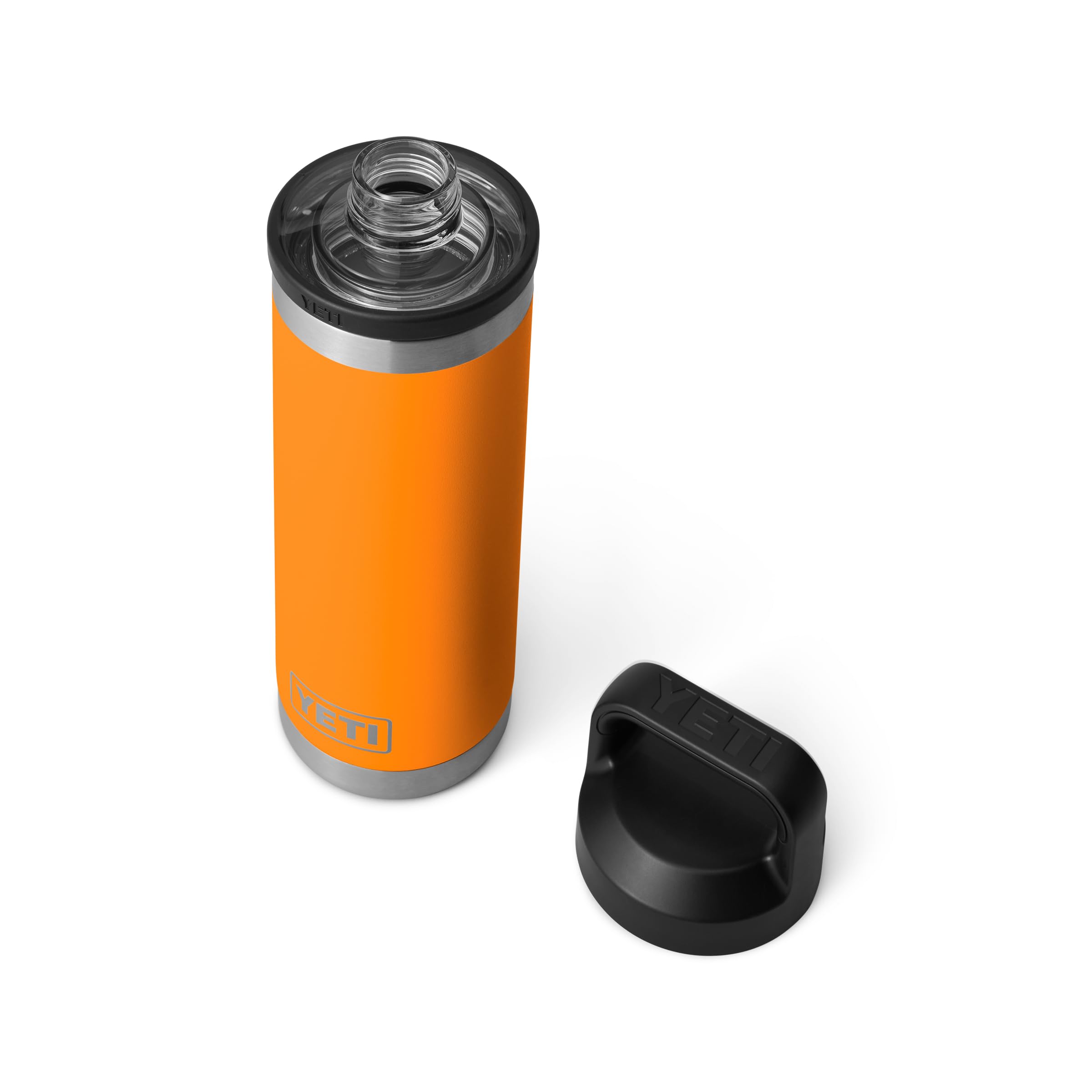 YETI Rambler cross-section showing vacuum insulation and temperature retention