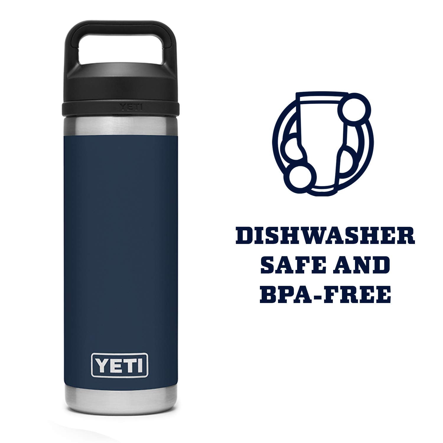 YETI Rambler TripleHaul handle open showing easy one-handed use