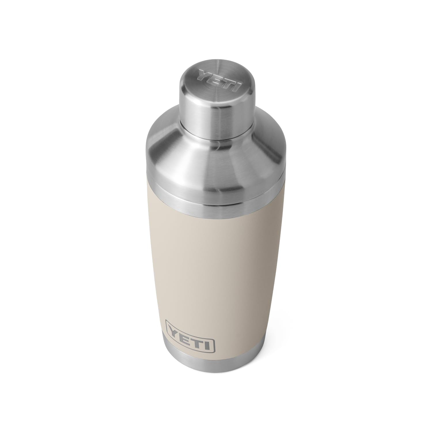 YETI Rambler front view in Cape Taupe showing stylish durable finish and portability