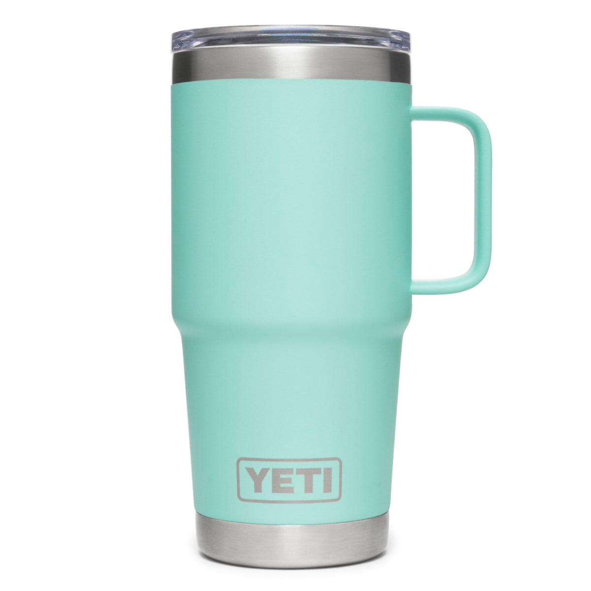 YETI Rambler 20 oz front view in Seafoam showing durable finish and capacity