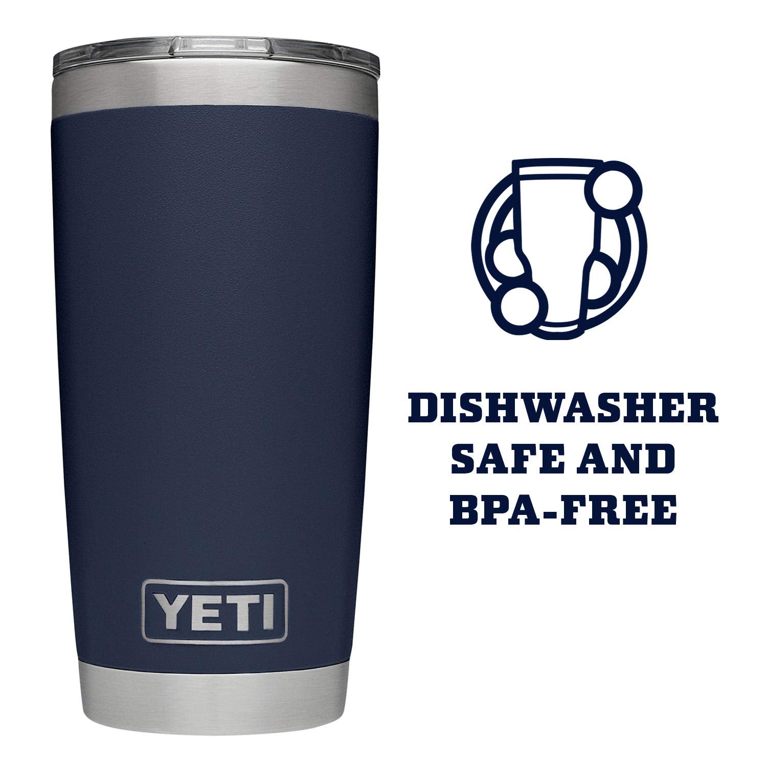 YETI Rambler in car cup holder showing compatibility and travel convenience benefit