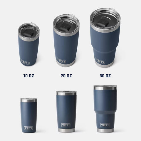YETI Rambler with lid removed displaying vacuum insulated interior